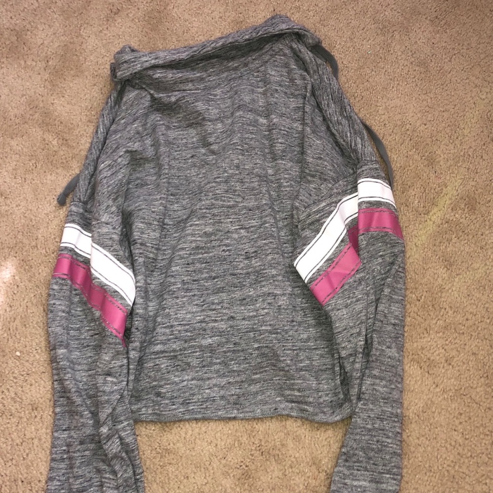 Pink Cropped Pullover - Picture 2 of 3